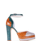 Terry de Havilland Lily London 70s platform heels featuring bold design, chunky heel, and vintage-inspired style.