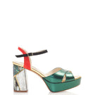 Elegant black KAMI leather heels by Freya Rose, featuring a sleek design and pointed toe, perfect for formal occasions.