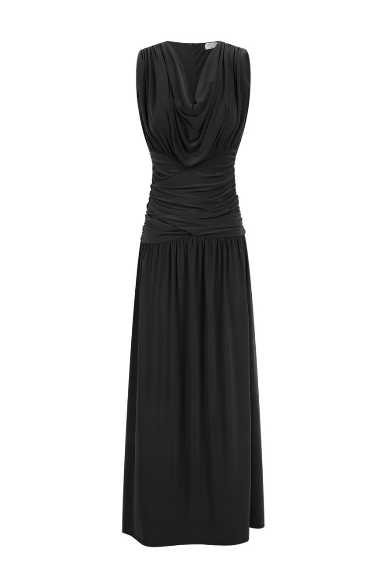 DAPHNE MAXI DRESS IN NAVSOUL BLACK