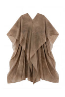 Shatha Essa draped detail caftan top with strappy inner dress, featuring flowing maxi dress design and elegant fabric details.