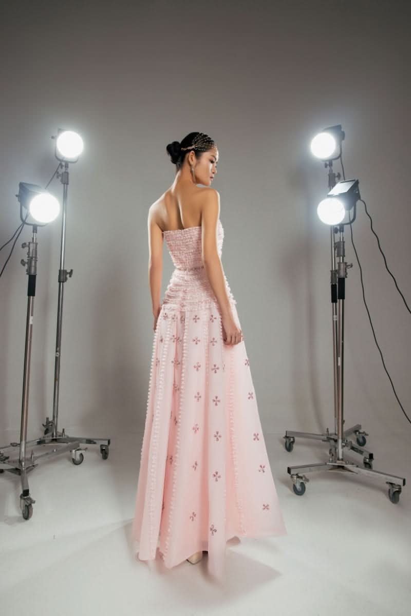 PINK CRYSTAL EMBELLISHED A-LINE MAXI DRESS | CULT MIA | HAPPY CLOTHING PINK CRYSTAL EMBELLISHED A-LINE MAXI DRESS | CULT MIA | HAPPY CLOTHING