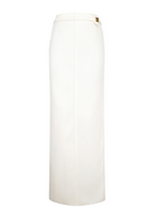 Maison Des Copains Caprica straight basic cotton maxi skirt, floor-length design in soft, breathable fabric, shown in neutral color.