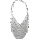 Millanne Tale glass shoulder bag with transparent design and stylish handle, perfect for modern fashion accessories.
