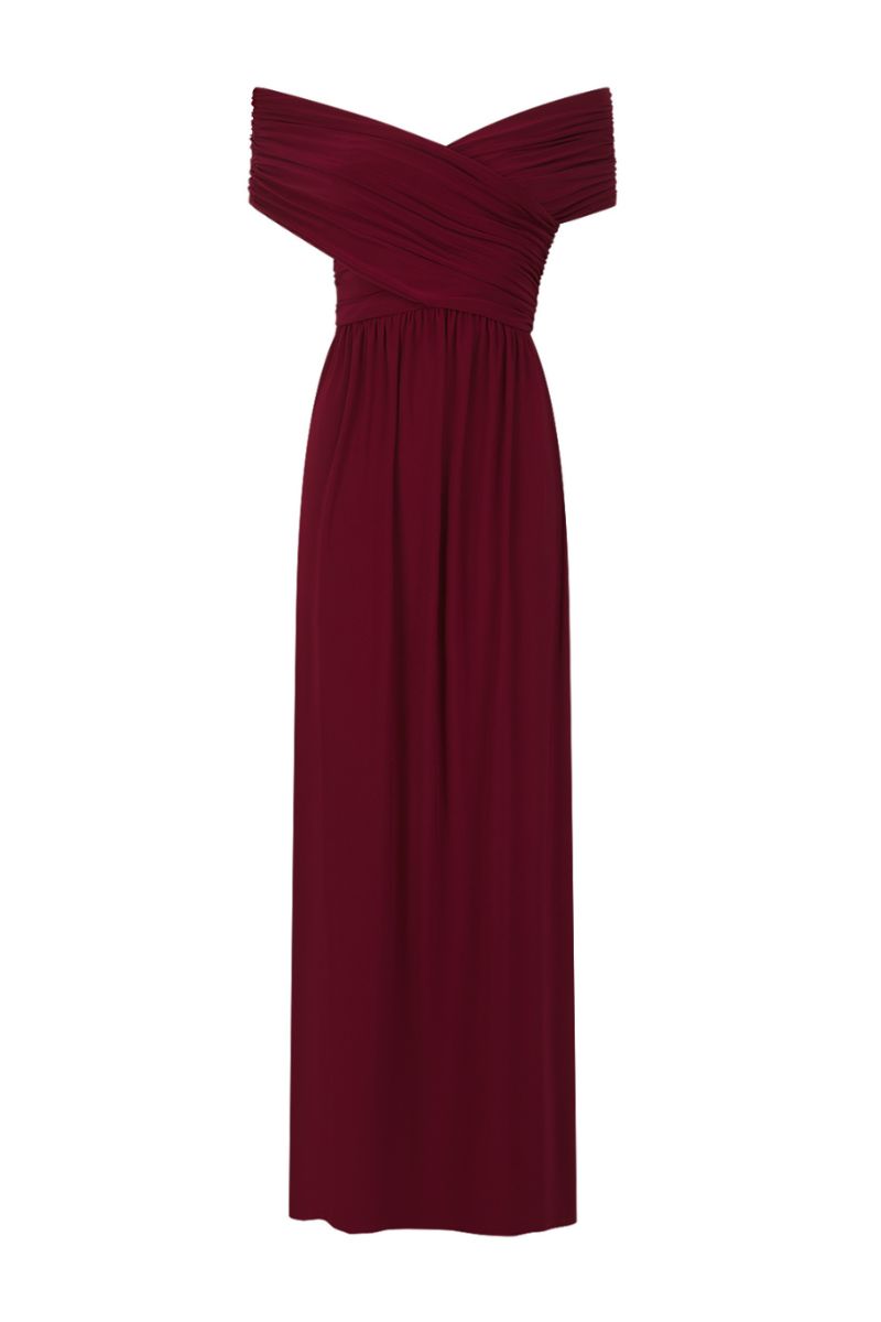 SIDRA MAXI DRESS IN RUMBA RED