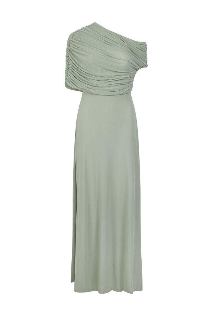 NZUI MAXI DRESS IN SMOKE GREEN