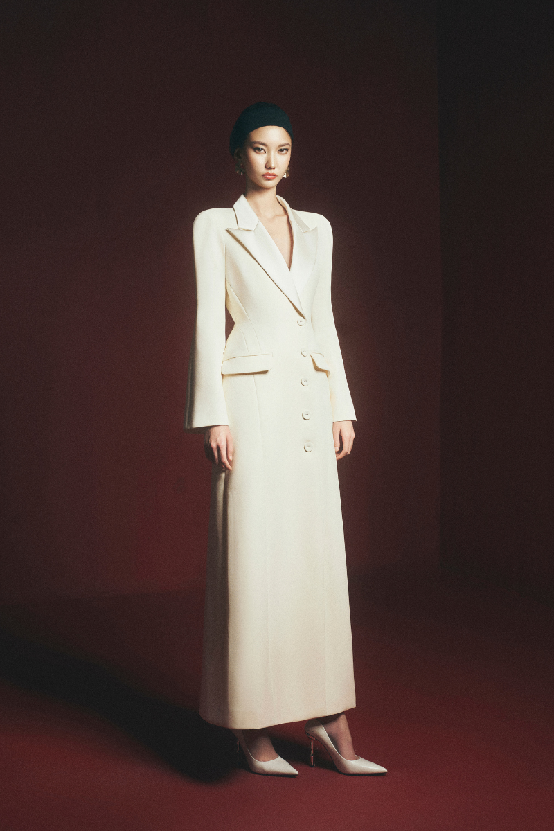 Maison Des Copains YAMILETH sheath single-breasted ankle-length trench coat, shown in a sleek, stylish design.