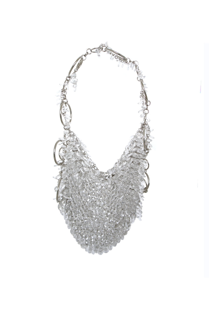 Millanne Tale glass shoulder bag with clear, sleek design and adjustable strap, ideal for stylish everyday use.