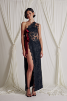 Elegant VITA gown by Somebodée featuring flowing fabric and stylish design, perfect for formal occasions.