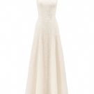 Maison Des Copains Aurelia A-line halter neck gown with a floor-length, elegant black design featuring a halter neckline.