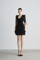 Maison Des Copains Presley sheath mini dress with scoop neck, fitted silhouette, and sleeveless design perfect for casual or stylish occasions.