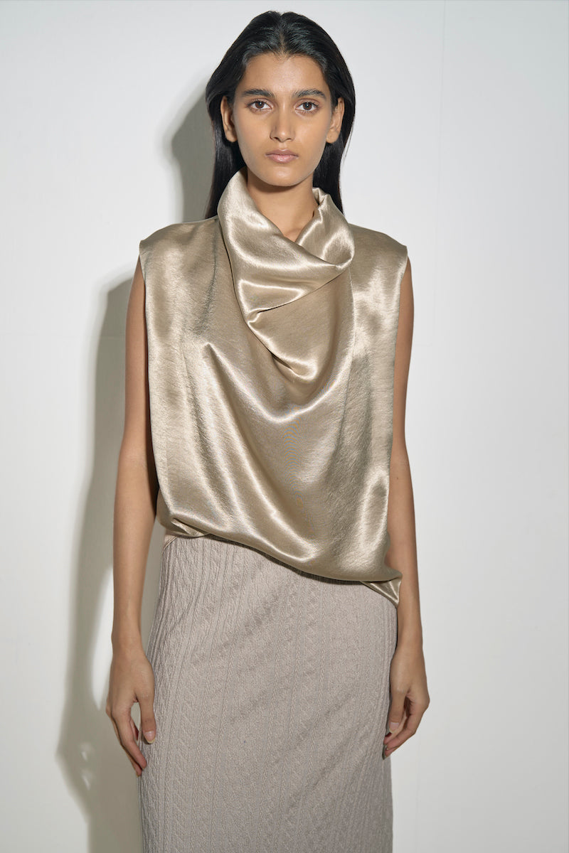 MARIE TOP IN CHAMPAGNE - CULT MIA