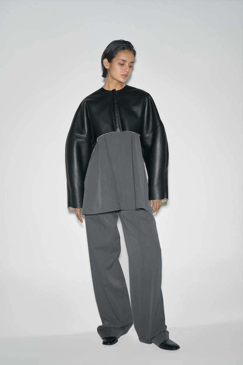Black Ura Adele bomber jacket with ribbed cuffs and collar, showcasing a sleek, stylish design perfect for casual wear.