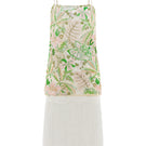 Valenciani sequin mini dress with multicolor fringe, midi length, featuring shiny sequins and playful fringe details.