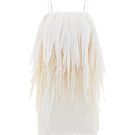 White Jelly Fish mini dress by Valenciani, featuring a stylish, fitted design perfect for summer or casual outings.