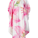 Multicolor balloon mini dress by Valenciani featuring a playful, voluminous silhouette and vibrant fabric, perfect for summer events.