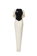 ROBE VALENCIA NOIR ET IVOIRE