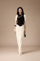 ROBE VALENCIA NOIR ET IVOIRE