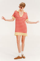 Vorn Design VALLARTA mini dress in sunrise color, featuring a stylish sleeveless design and lightweight fabric.
