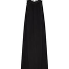 DUMA&CO Resonancia Maxi Dress in vibrant patterned fabric, flowing design with long sleeves and a fitted waist.