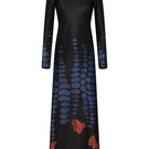 DUMA&CO Amanecer Maxi Dress in vibrant floral print, flowing fabric, sleeveless design, perfect for summer or casual wear.