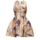 Andrea Iyamah Venti Jacquard Mini Dress in Vibrant Print with intricate jacquard pattern and stylish design