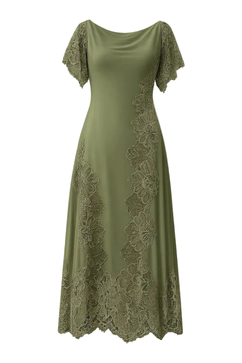 MAR DRESS IN OLIVE GREEN | CULT MIA