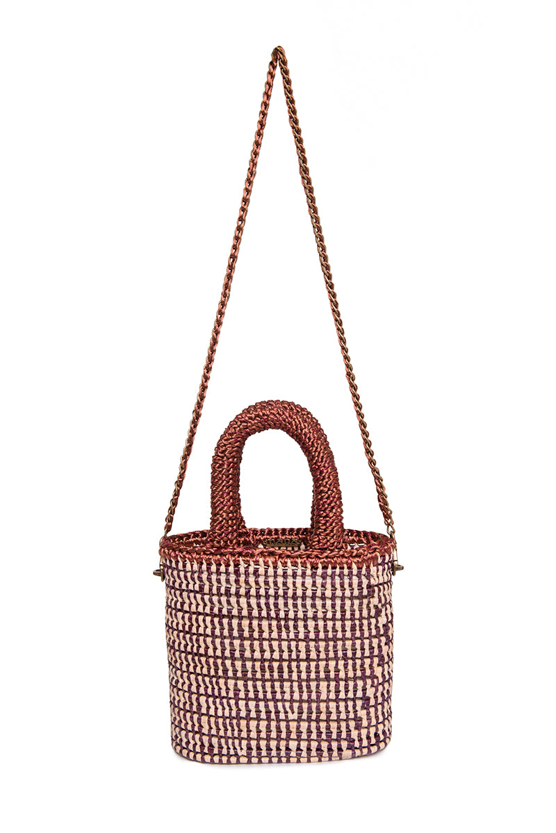 Brown Mara Brazil VIDA top handle bag with sleek design and structured silhouette, showcasing its stylish and versatile appearance.