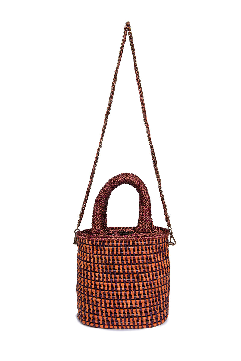 Mara Brazil VIDA orange top handle bag with sleek design and sturdy handles, perfect for stylish everyday use.