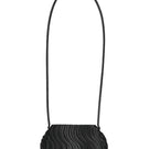 Black Touchless shoulder bag with long strap, stylish design, and spacious interior for everyday carrying.