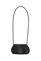 Black Touchless shoulder bag with long strap, stylish design, and spacious interior for everyday carrying.