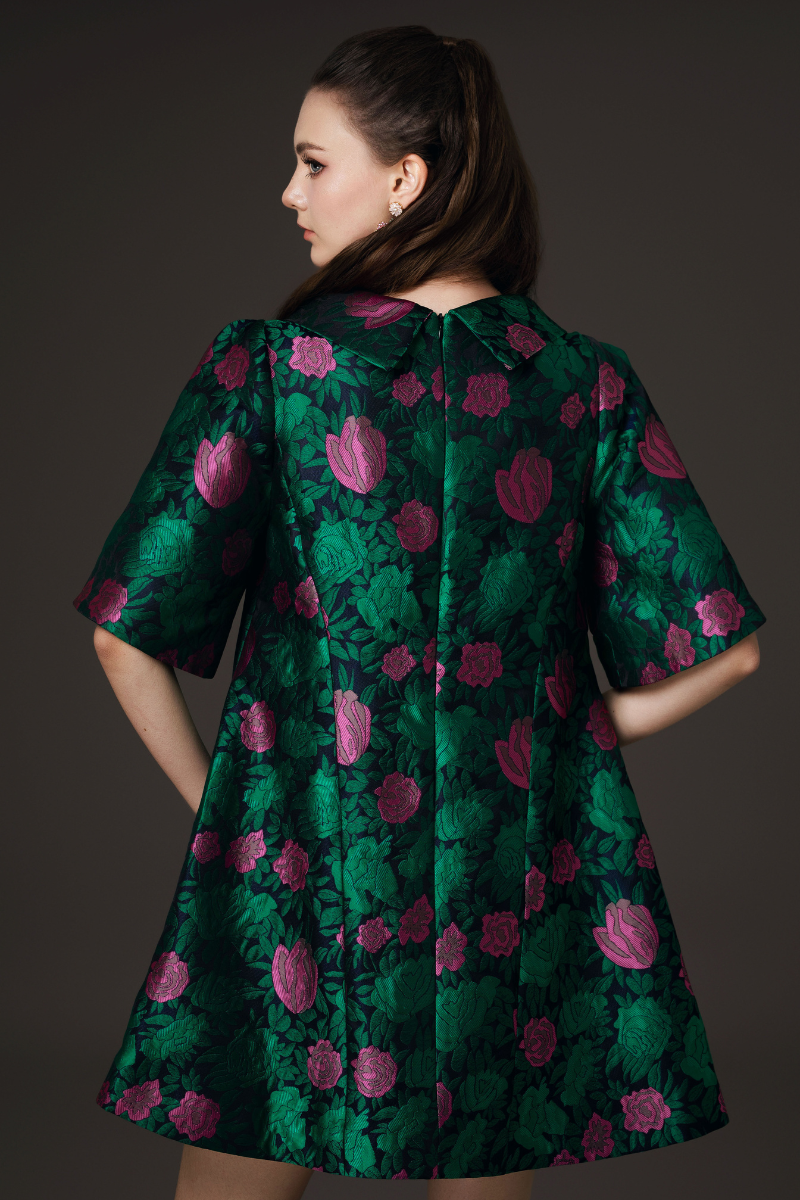 PETER PAN COLLAR A-LINE MINI DRESS - CULT MIA