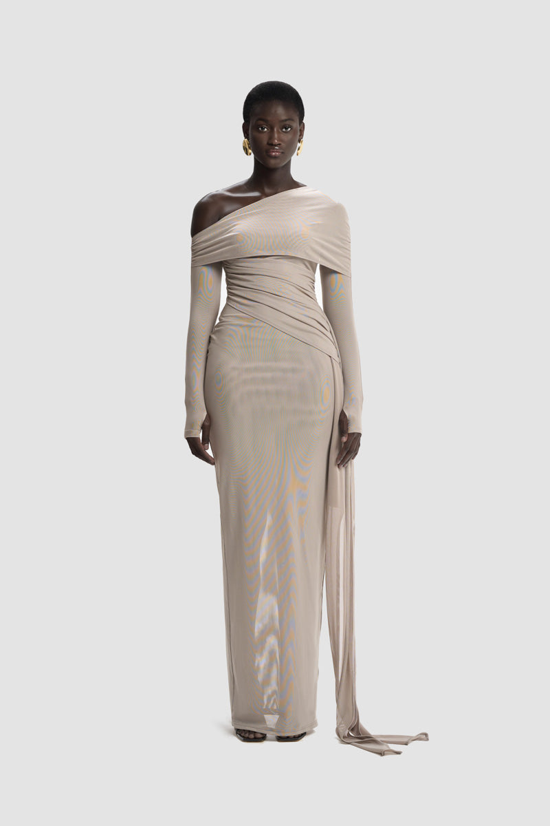 BBXBRAND Verella Maxi Dress in Narnia fabric, flowing floral design, sleeveless style, perfect for summer or casual occasions.
