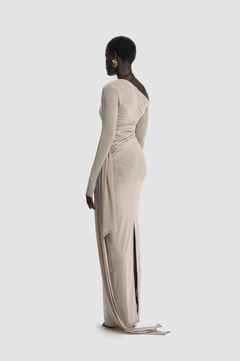 BBXBRAND Verella Maxi Dress in Narnia fabric, flowing maxi dress with floral pattern and elegant design, perfect for summer wear.