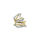 Jude Benhalim vault earcuff earring with mixed metal design, stylish and modern jewelry accessory for pierced ears.