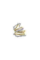 Jude Benhalim vault earcuff earring with mixed metal design, stylish and modern jewelry accessory for pierced ears.