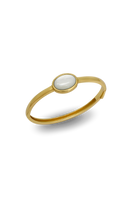 Sara Shala Venus bangle in yellow gold vermeil, showcasing a sleek and elegant bracelet design with a smooth finish.