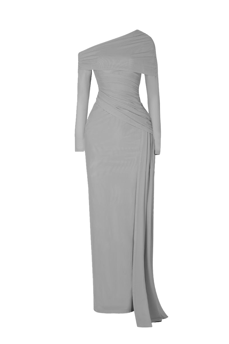 BBXBRAND Verella Maxi Dress in Narnia featuring a flowing silhouette and elegant design, front view showing intricate details.