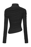 Black Nana Jacqueline Verena top shown from the back, featuring a stylish design and fitted silhouette in a versatile tops style.