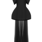 Matters Verona black gown featuring a sleek, elegant design with a fitted bodice and flowing skirt for formal occasions.