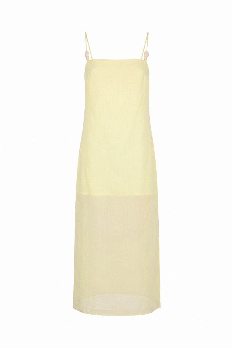 Summer Away Vesna Dress, stylish midi dress with floral pattern, lightweight fabric, perfect for summer occasions.