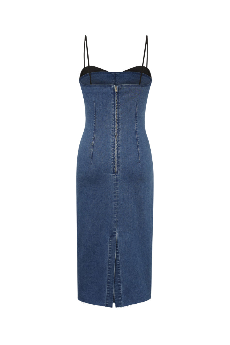 Elegant Victoria midi dress by TT Studios, shown in a stylish design with flowing fabric and a flattering fit.