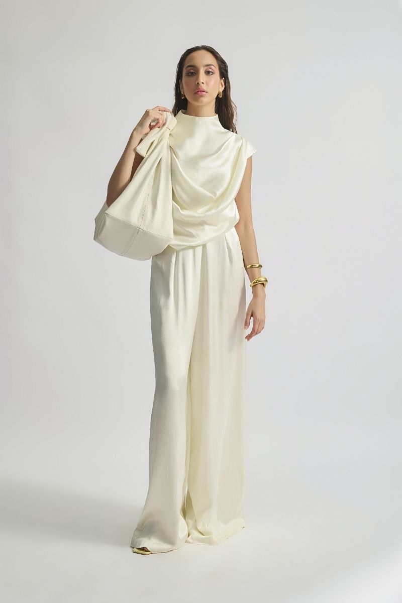 Deme by Gabriella CULT MIA X Deme co-ords jumpsuit in Viola, featuring a stylish, fitted design with matching top and pants.