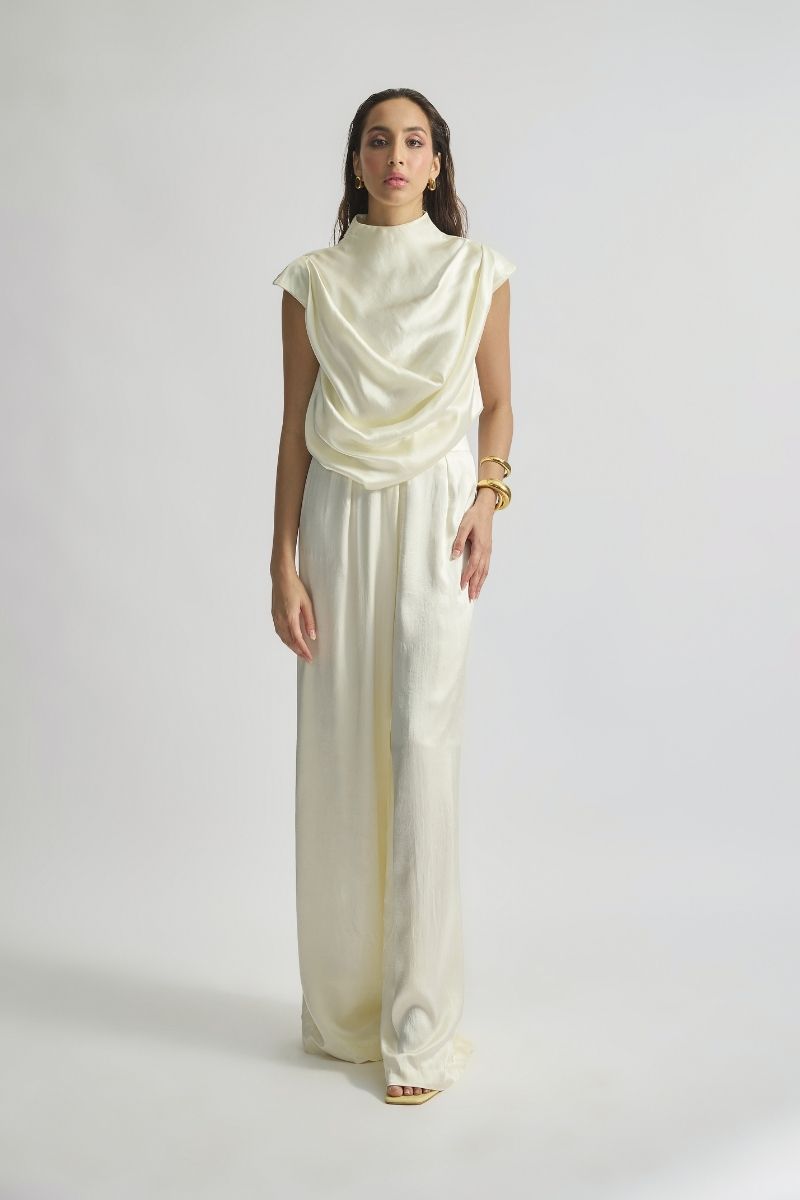 Deme By Gabriella CULT MIA X DEME co-ord jumpsuit featuring a stylish, fitted design worn by a model with a modern, fashionable look.