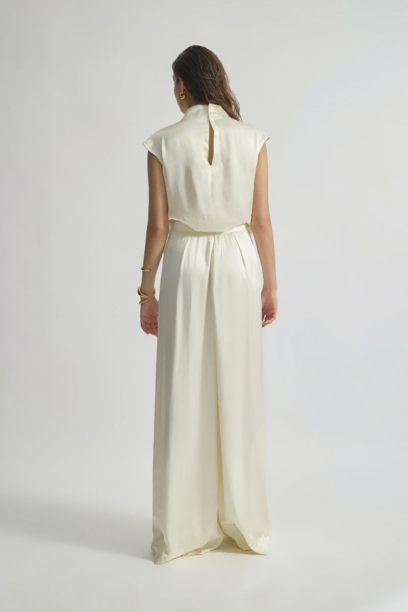 Deme by Gabriella CULT MIA X DEME co-ords jumpsuit in vibrant fabric, featuring a stylish, fitted silhouette and wide-leg pants.
