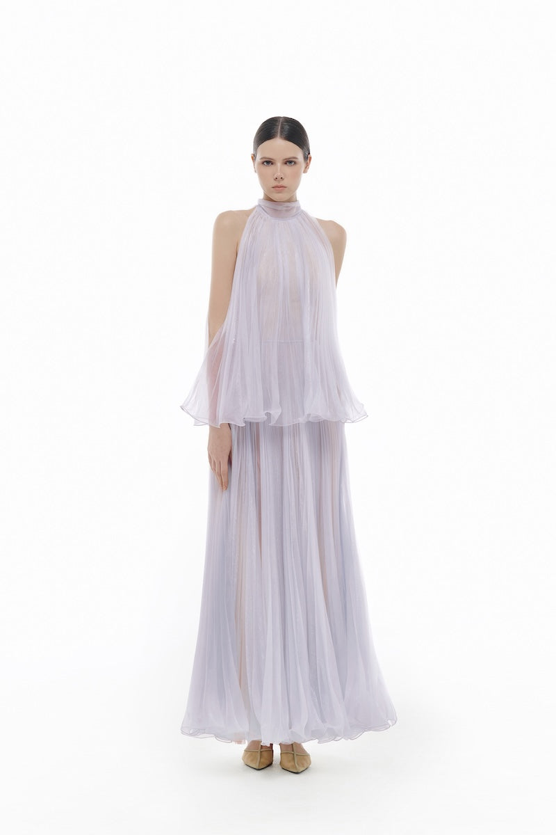 VIOLET PLEATED MIDI DRESS - CULT MIA