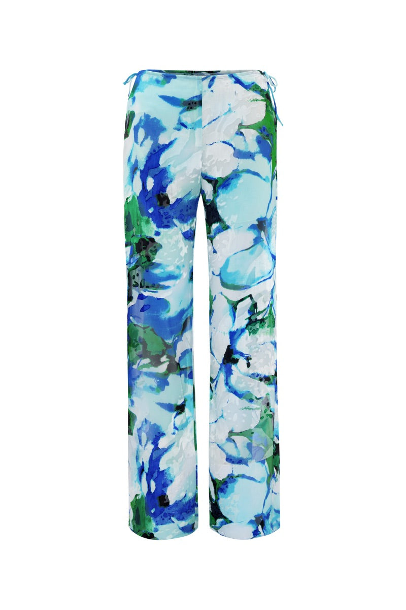 Multicolor Vittoria pants by Suncillo featuring a stylish, vibrant pattern and comfortable fit, perfect for casual wear.
