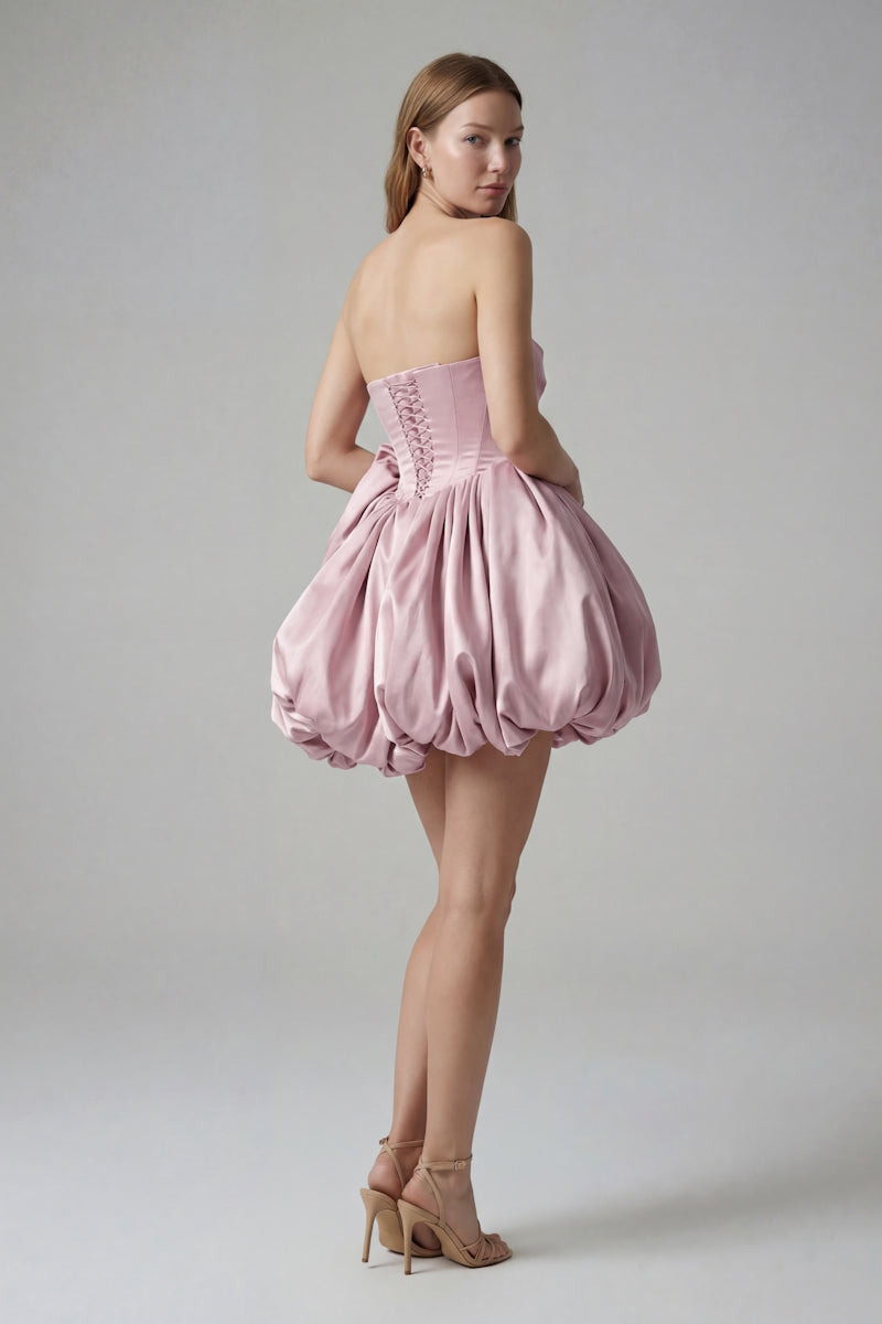 powder pink mini dress Lily Richelieu Powder Pink Mini Dress