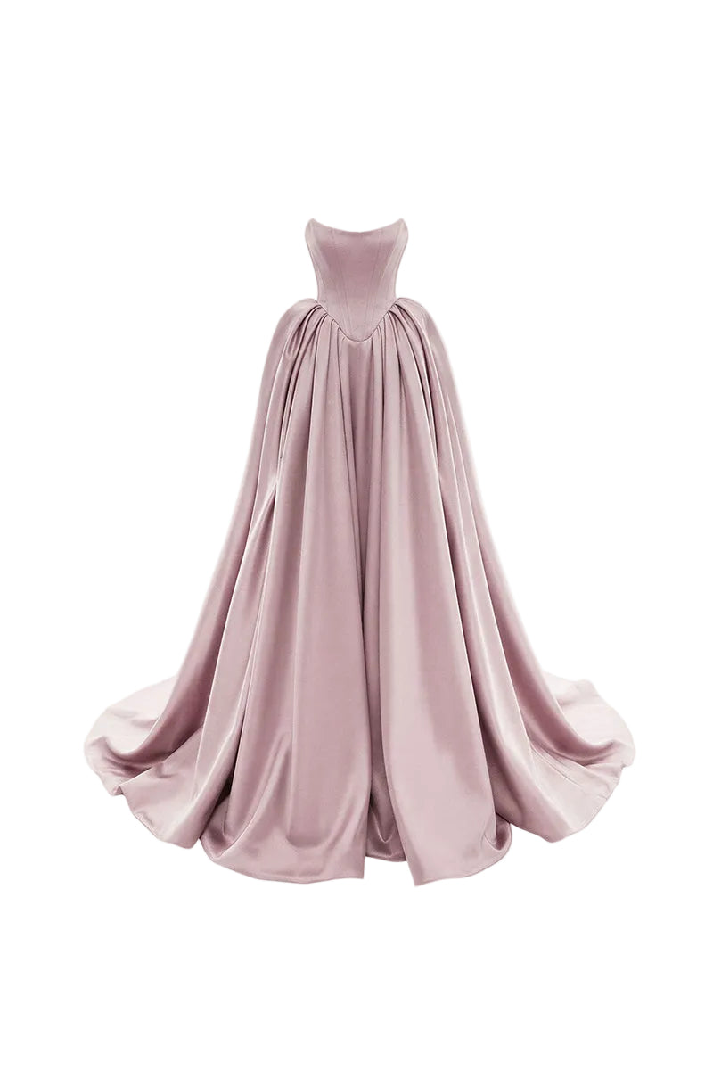 فستان فيسنا باللون البودرة