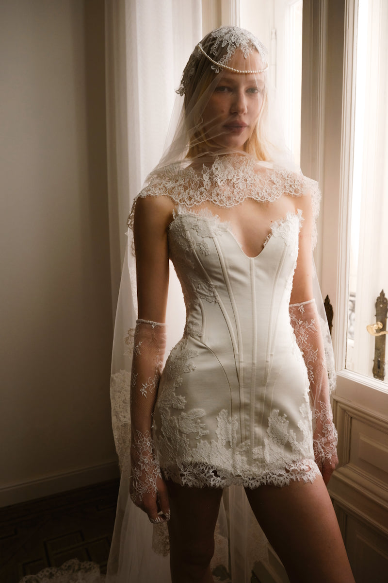 Monetre Serena Nuance gown in soft fabric, featuring elegant design and flowing silhouette, perfect for formal occasions.