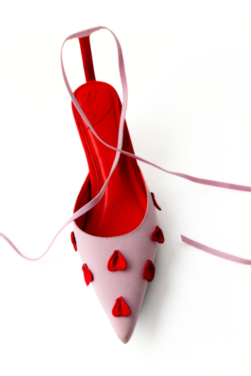 Elegant Christin Wu Wenda Heels featuring a sleek design with a pointed toe and stiletto heel, showcased in a stylish product image.